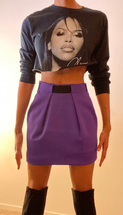 Purple Peek-A-Boo Skirt (Size 4)